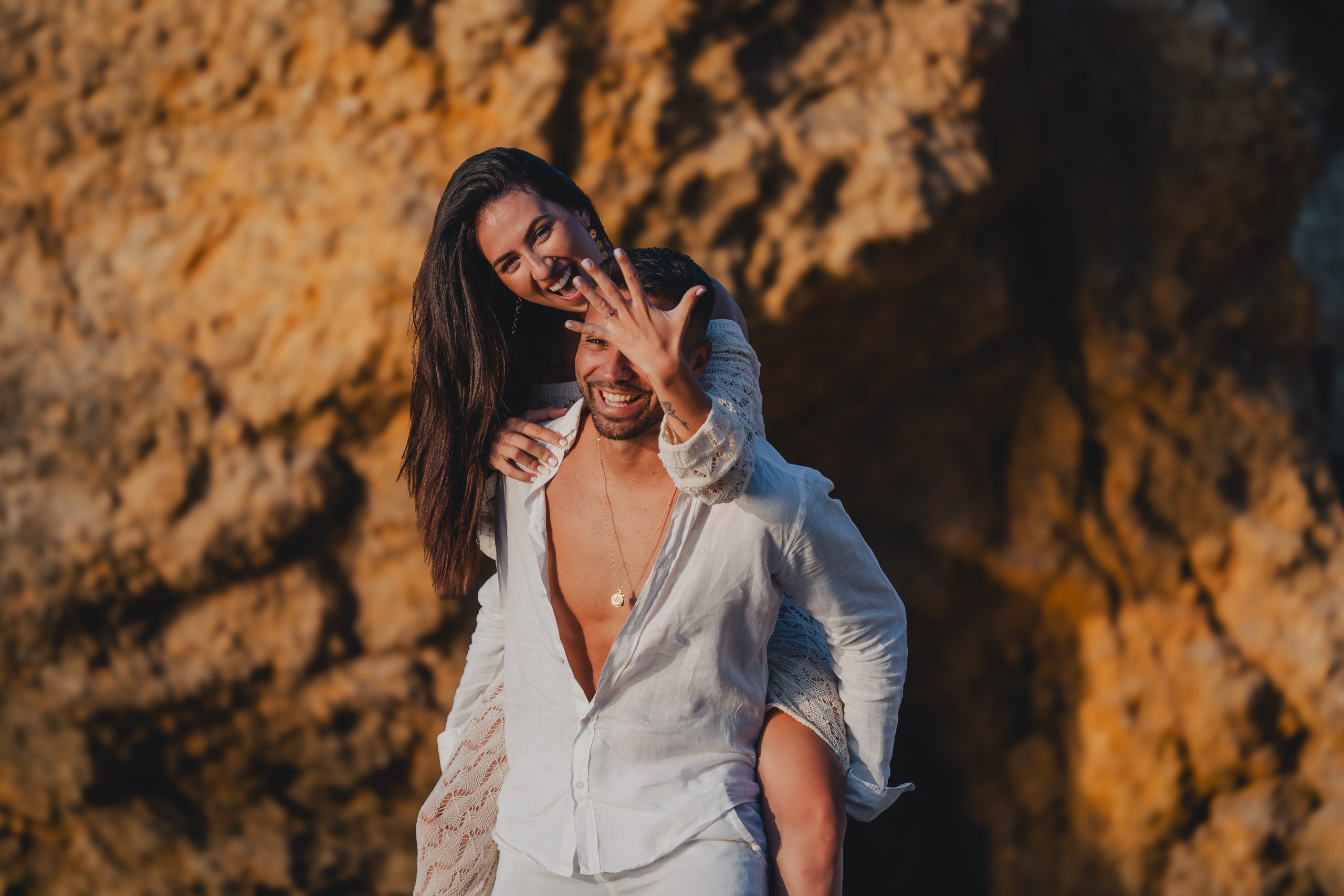 sesion pareja en cala Jovera Tamarit Tarragona